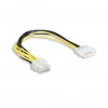 Захранващ кабел Molex 4 Pin to 8 Pin PCI-Express 10 cm